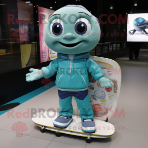 nan Skateboard mascot costume character dressed with a Turtleneck and Handbags