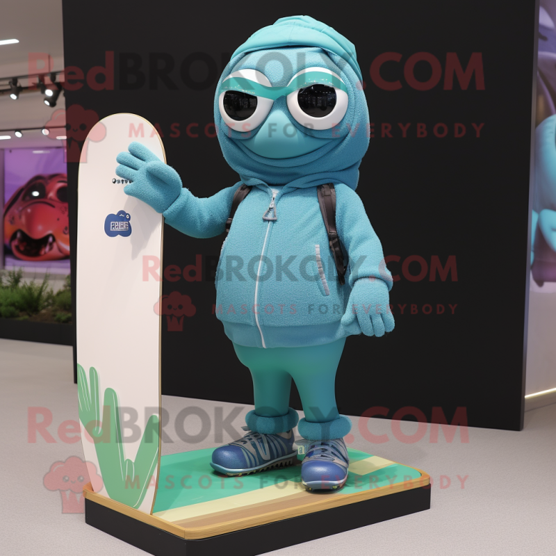 nan Skateboard mascot costume character dressed with a Turtleneck and Handbags nan Skateboard mascot costume character dressed with a Turtleneck and Handbags