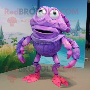 Lavendel krabba maskot...