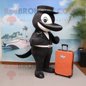 Peach Killer Whale maskot...