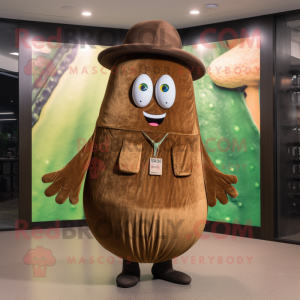 Brown Cucumber mascotte...