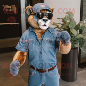 Rust Panther maskot kostume...