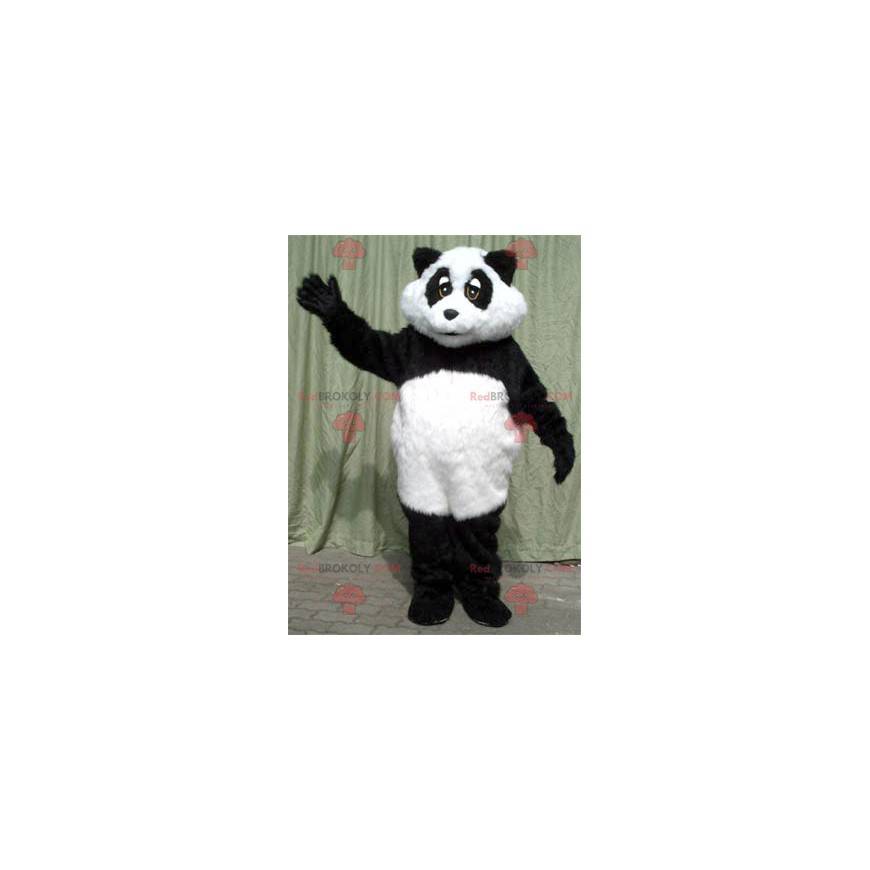 Mascotte de panda noir et blanc - Redbrokoly.com