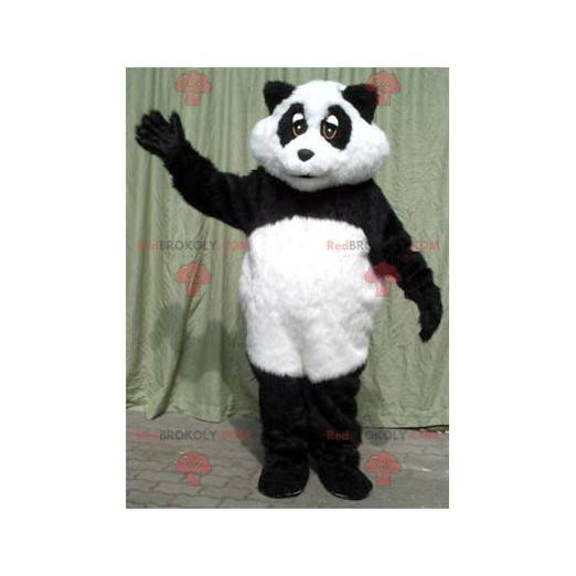 Mascote panda preto e branco - Redbrokoly.com