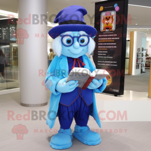 Sky Blue Magician maskot...