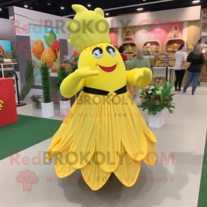 Gul Beet maskot kostume...