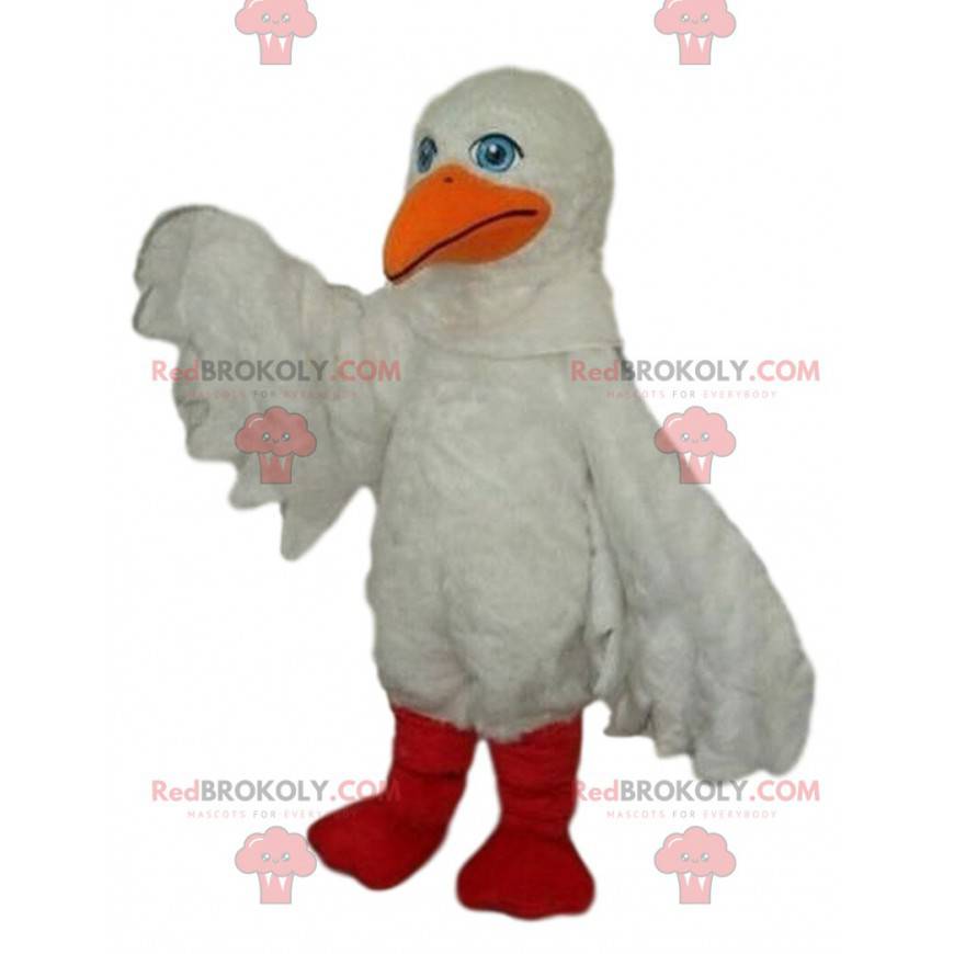 Mascote de gaivota, fantasia de pelicano, fantasia de gaivota -