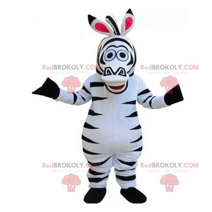 Mascote Marty, a famosa zebra do desenho animado de Madagascar
