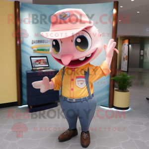 Persika svärdfisk maskot...