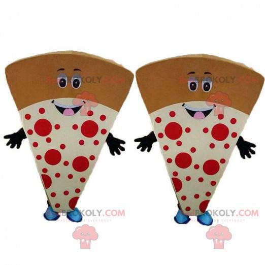 2 fatias de pizza gigante, 2 fantasias de pizza gigante -