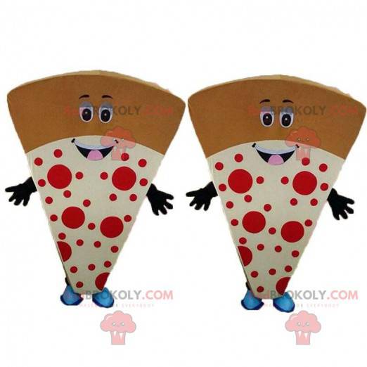 2 fette di pizza giganti, 2 costumi da pizza giganti -