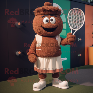 Rust Tennis Racket maskot...