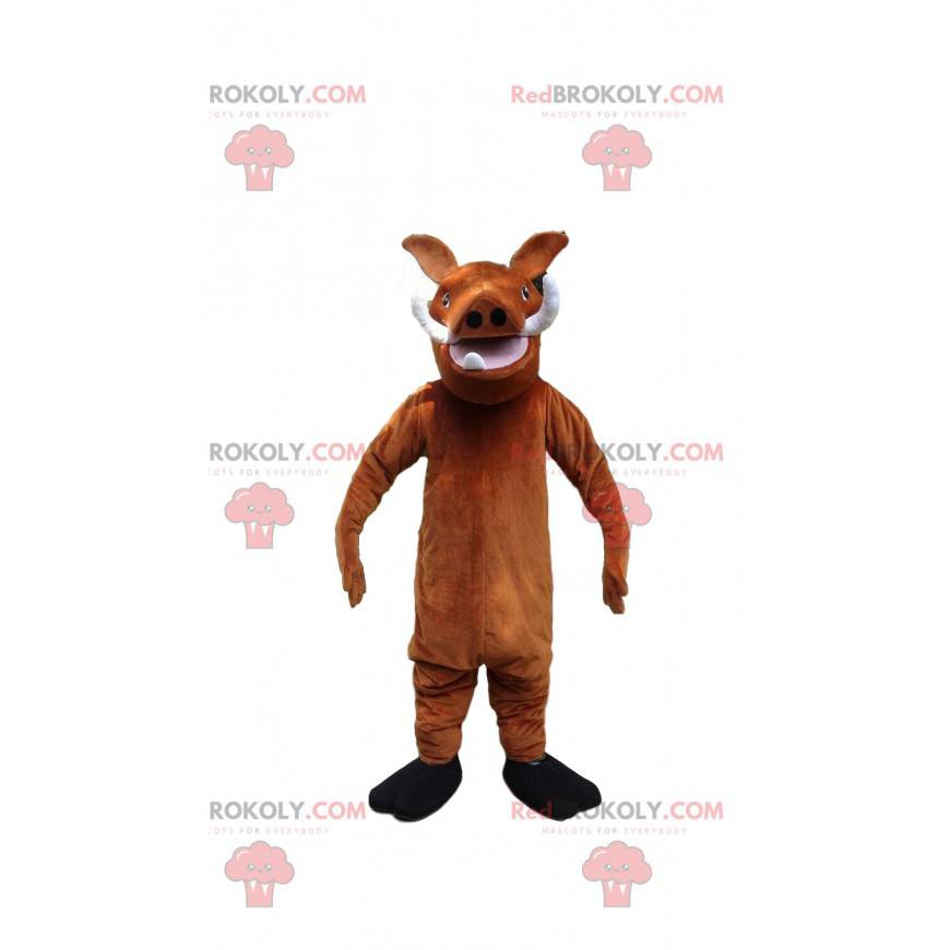 Maskot av Pumbaa, den berömda vårtsvin från filmen Maskot av Pumbaa, den berömda vårtsvin från filmen