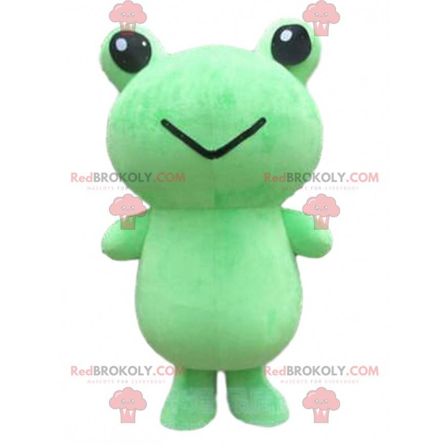 Großes grünes Froschmaskottchen, Froschkostüm - Redbrokoly.com