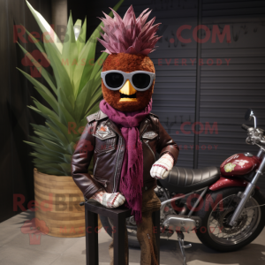 Maroon Pineapple mascotte...