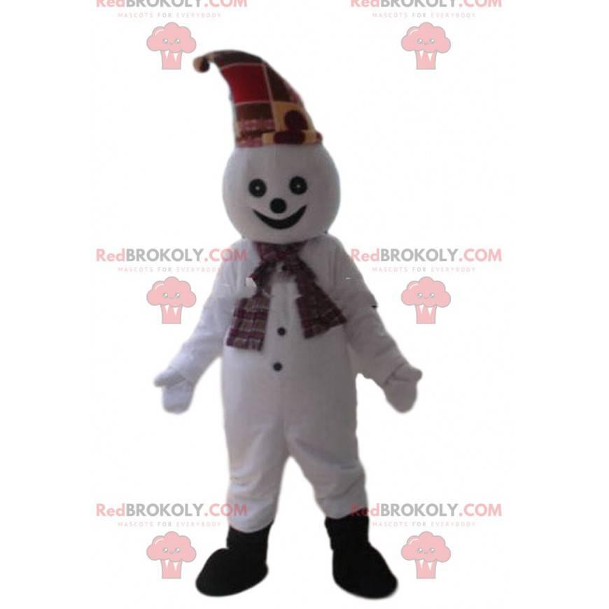 Sneeuwpop mascotte, lachend kostuum - Redbrokoly.com