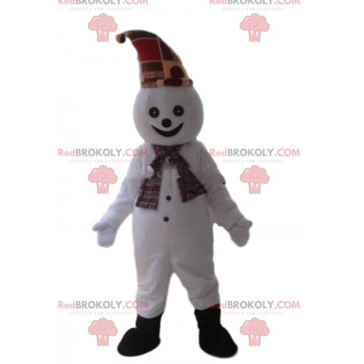 Snemand maskot, smilende kostume - Redbrokoly.com