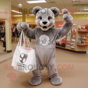 Gray Mountain Lion mascotte...