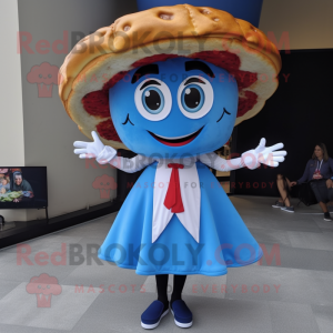 Blue Pizza Slice mascotte...