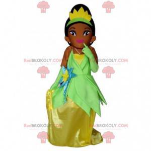 Mascotte Tiana, het beroemde Disney prinses Disney kostuum -