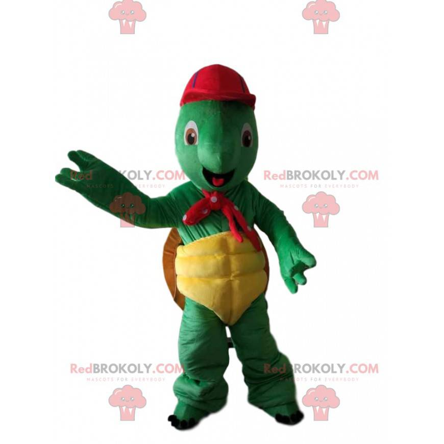 Franklin mascot, famous cartoon green turtle - Redbrokoly.com