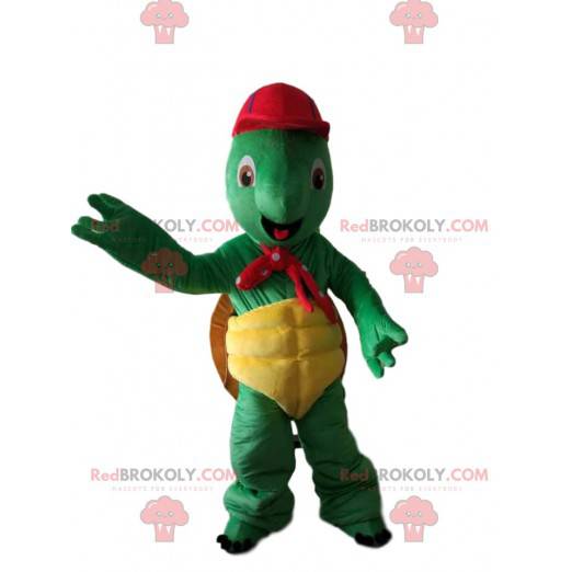 Mascote Franklin, famoso desenho animado da tartaruga verde -