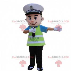 Mascotte politieagent, ASVP-kostuum, politie-uniform -