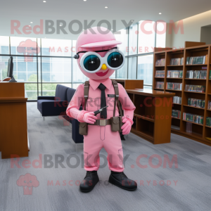 Pink Sniper maskot kostume...