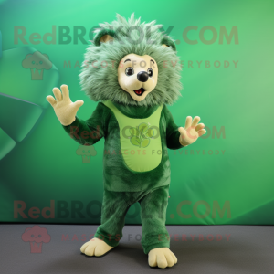 Green Hedgehog mascotte...