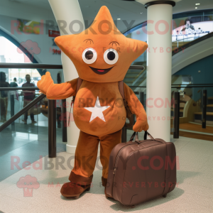 Brown Starfish mascotte...