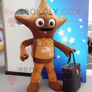 Brown Starfish mascotte...