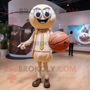 Beige basketbal bal...