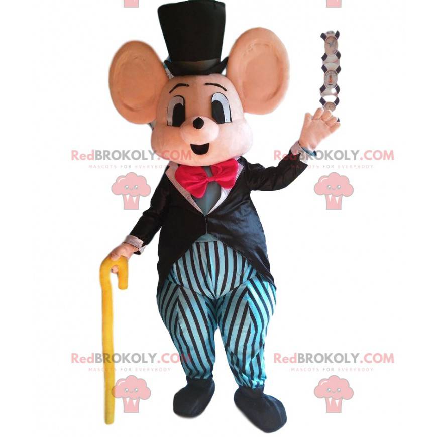 Elegante mascotte del mouse, costume costume del mouse -