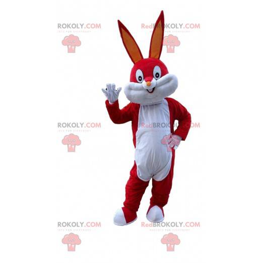 Mascotte Red Bugs Bunny, het beroemde Looney Tunes-konijntje -