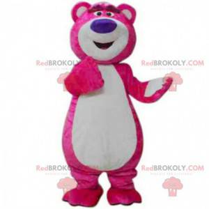 Mascote Lotso, o famoso urso de pelúcia rosa do filme Toy Story