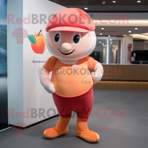 Peach Acrobat maskot drakt...