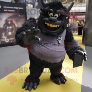 Black Ogre mascotte kostuum...