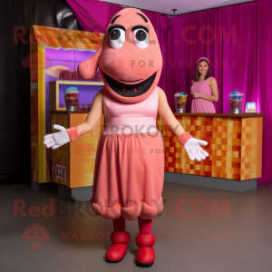 Pink Hot Dogs mascotte...