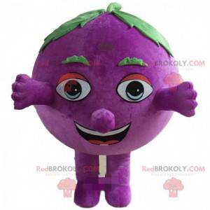 Mascote de uva, fantasia de mirtilo gigante - Redbrokoly.com