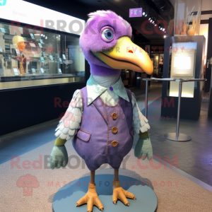 Lavendel Dodo Bird mascotte...