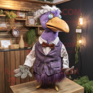 Lavendel Dodo Bird mascotte...