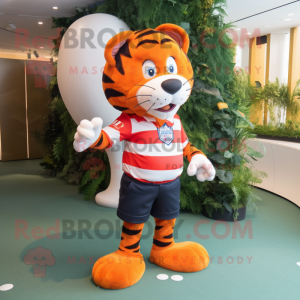 Orange Tiger mascotte...