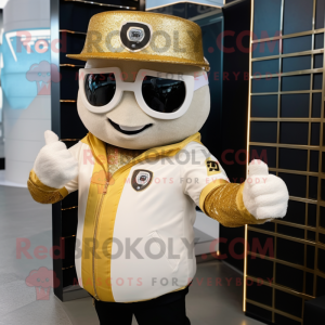 Gold Ice mascotte kostuum...