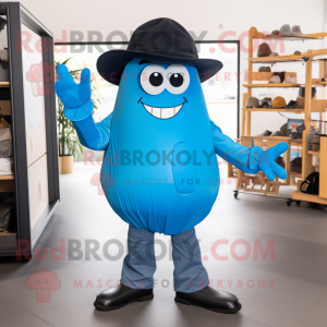 Blue Squash maskot drakt...