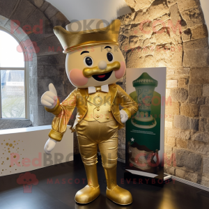 Gold Irish Castle mascotte...