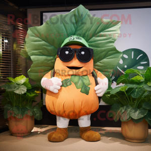 Rust Cabbage Leaf maskot...