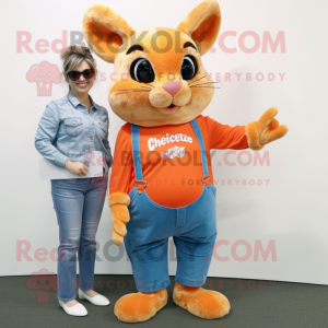 Oransje Chinchilla maskot...