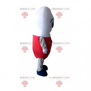 Red and white pill mascot, drug costume - Redbrokoly.com