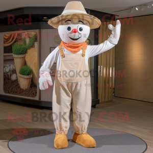 Cream Scarecrow maskot...