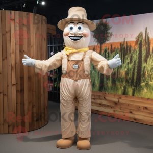 Crème Scarecrow mascotte...